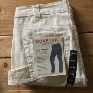 Dovetail Workwear White Painter/Cargo Canvas Pants